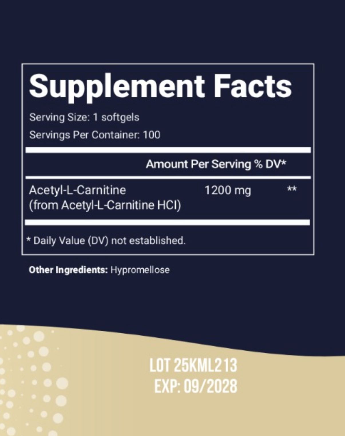 Miniatura 2 de acetyl L-carnitine x 1200mg